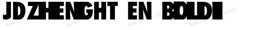 JDZhengHT EN Bold字体转换